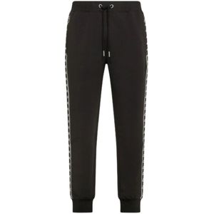 Sun68, Heren, Broeken, Zwart, Maat: S Fleece,