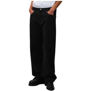 Arte Antwerp - Broeken - Zwart - 5-pocket - Relaxte Taps Toelopende Pasvorm