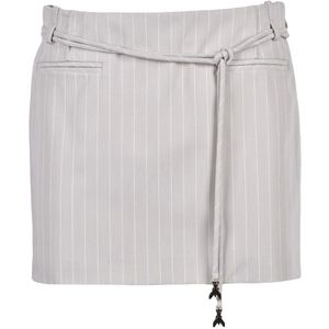 Patrizia Pepe, Dames, Rokken, Grijs, Maat: 2XS Viscose,