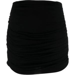 Tory Burch, Dames, Rokken, Zwart, Maat: M Viscose,