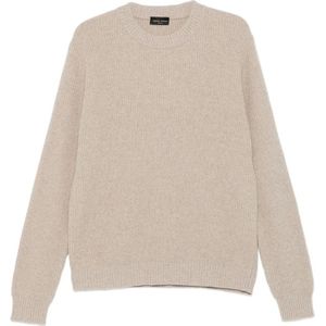 Roberto Collina, Heren, Truien, Beige, Maat: M