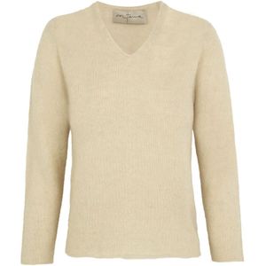 Cortana, Dames, Truien, Beige, Maat: 2XS Zijde,