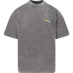 Represent, Heren, Tops, Grijs, Maat: S Katoen,