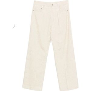 Rick Owens, Heren, Broeken, Beige, Maat: W32 Corduroy,