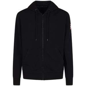 Canada Goose, Heren, Sweatshirts & Hoodies, Zwart, Maat: M Katoen,