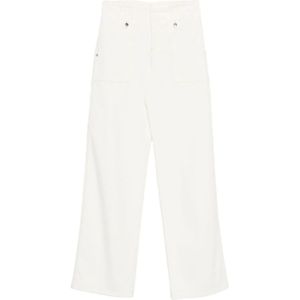 Ermanno Scervino, Dames, Jeans, Wit, Maat: M Katoen,