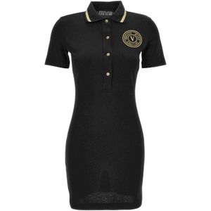 Versace Jeans Couture, Dames, Jurken, Zwart, Maat: XS