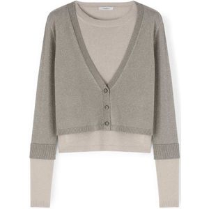 Motivi, Dames, Truien, Grijs, Maat: XS Viscose,