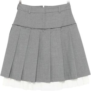 Gimaguas, Dames, Rokken, Grijs, Maat: XS Leer,