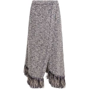 Rabanne, Dames, Rokken, Blauw, Maat: XS Katoen,