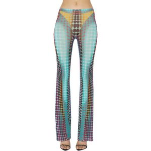 Jean Paul Gaultier, Dames, Broeken, Veelkleurig, Maat: XS Polyamide,