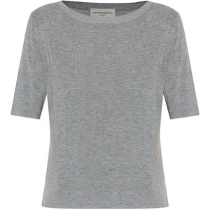 Officine Générale, Dames, Truien, Grijs, Maat: XS Leer,