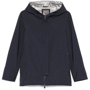 Herno, Dames, Jassen, Blauw, Maat: M Poliester,