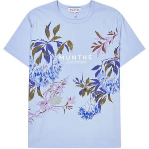 Munthe, Dames, Tops, Blauw, Maat: 2XL Katoen,