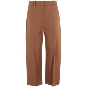 Marni, Dames, Broeken, Bruin, Maat: XS Wol,