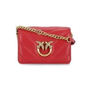 Pinko Cross Body Bags , Red , Dames , Maat: ONE Size