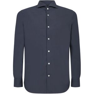 Dell'oglio, Heren, Overhemden, Blauw, Maat: M Flanel,