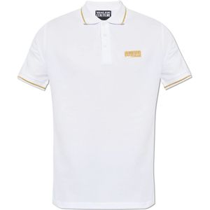 Versace Jeans Couture, Heren, Tops, Wit, Maat: M Katoen,