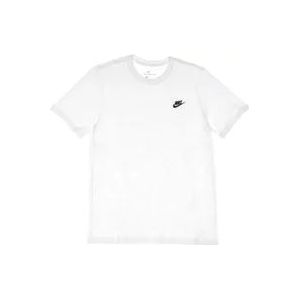 Nike Club Tee Streetwear T-Shirt , White , Heren , Maat: XS