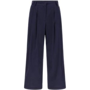 Herno, Dames, Broeken, Blauw, Maat: S Katoen,