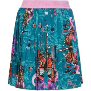 Versace Jeans Couture, Dames, Rokken, Blauw, Maat: S Satijn,