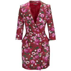 Elisabetta Franchi, Dames, Jurken, Veelkleurig, Maat: M Poliester,