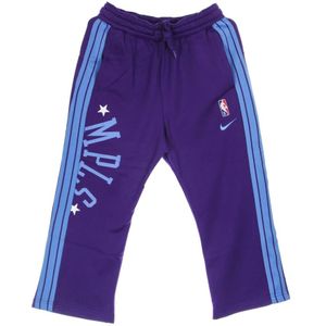 Nike, Dames, Broeken, Paars, Maat: S Nylon,