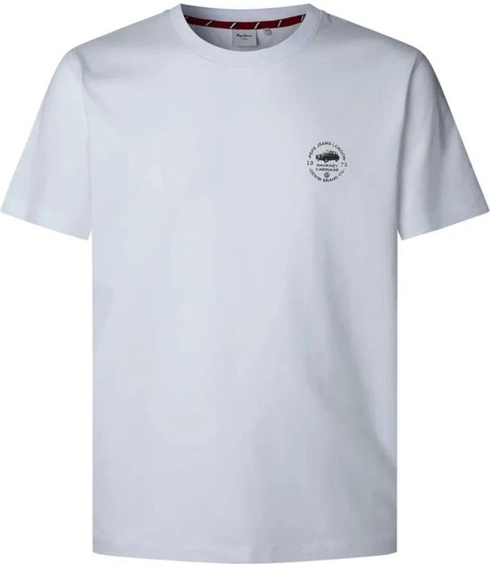 Pepe Jeans, Heren, Tops, Wit, Maat: L Katoen,