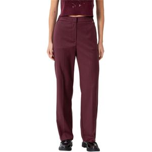 Kocca, Dames, Broeken, Paars, Maat: XL Leer,