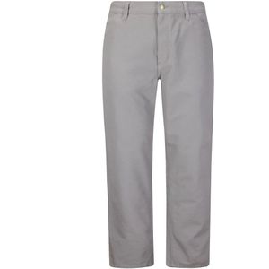Carhartt Wip, Heren, Broeken, Grijs, Maat: W33 Katoen,