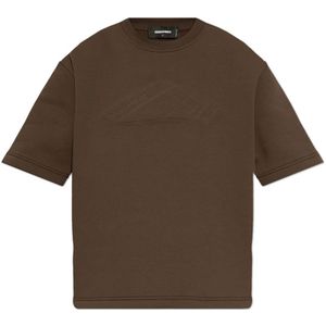 Dsquared2, Heren, Tops, Bruin, Maat: L Katoen,