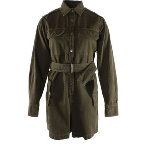 Max Mara, Dames, Jumpsuits & Playsuits, Groen, Maat: 2XS Katoen,