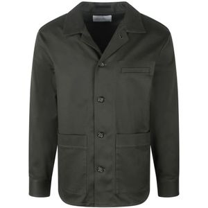 Paolo Pecora, Heren, Jassen, Groen, Maat: L Katoen,