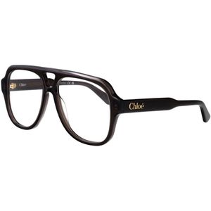 Chloé - CH0339O - Optische Monturen - Grijs Transparant - Acetaat - Piloot