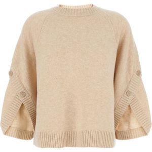 Max Mara, Dames, Truien, Beige, Maat: S