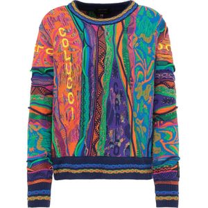 Carlo Colucci, Dames, Truien, Veelkleurig, Maat: M Katoen,