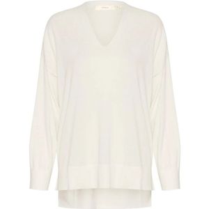 InWear, Dames, Truien, Wit, Maat: 2XL Katoen,