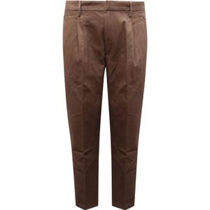 Armani, Heren, Broeken, Bruin, Maat: L Katoen,