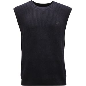 Sun68, Heren, Truien, Blauw, Maat: XL Wol,