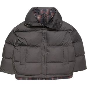 Acne Studios, Dames, Jassen, Grijs, Maat: M Poliester,