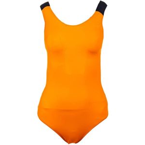 Dolce & Gabbana, Dames, Badkleding, Oranje, Maat: M Polyamide,