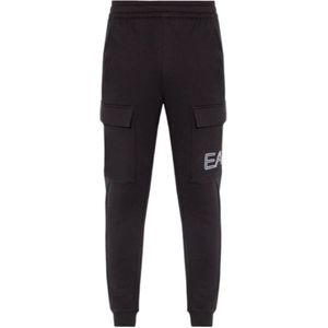 Emporio Armani Ea7, Heren, Broeken, Zwart, Maat: XS Katoen,