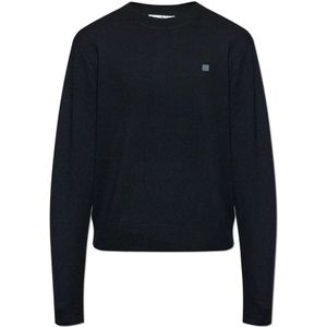 Acne Studios, Heren, Truien, Zwart, Maat: M Wol,