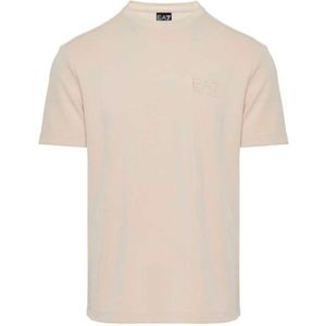 Emporio Armani Ea7, Heren, Tops, Beige, Maat: XS