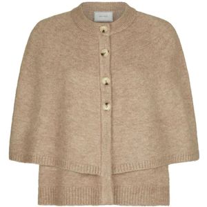 Neo Noir, Dames, Truien, Beige, Maat: M Acryl,