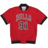 Mitchell & Ness - Chicago Bulls Rodman - Opwarmingsjas - Rood - Heren - Polyester