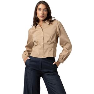 Kocca, Dames, Blouses & Shirts, Bruin, Maat: L