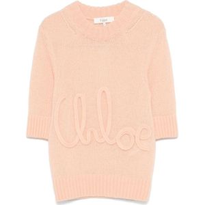 Chloé, Dames, Truien, Roze, Maat: M