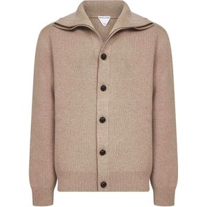 Bottega Veneta, Heren, Truien, Beige, Maat: M Wol,