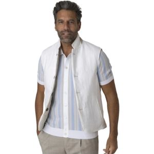 Eleventy, Heren, Jassen, Wit, Maat: XL Linnen,